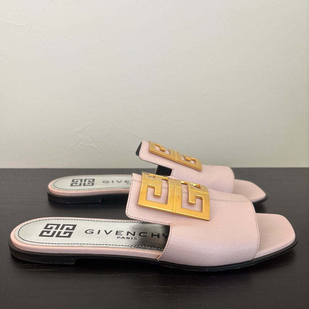GIVENCHY 4G Mules in Pink calf leather Leather